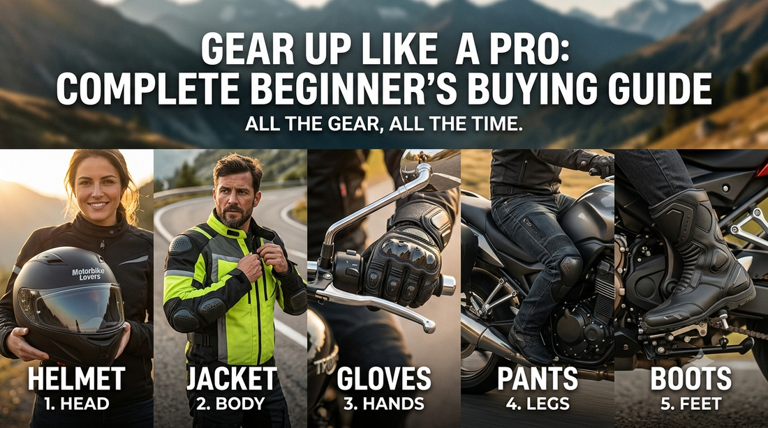 Complete Motorcycle Gear Buying Guide for Beginners: Ride Safe From Day One