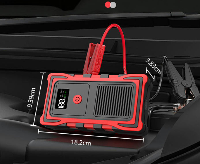 3-in-1 Portable Jump Starter – Air Pump, Power Bank, Emergency Light | 12V