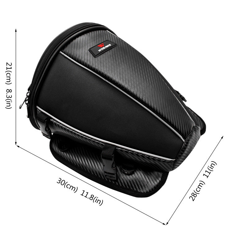 5-in-1 Umrüstbare Motorradtasche – Tank, Heck, Seite, Schulter, Umhängetasche | PU-Leder