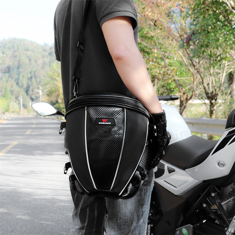 5-in-1 Umrüstbare Motorradtasche – Tank, Heck, Seite, Schulter, Umhängetasche | PU-Leder