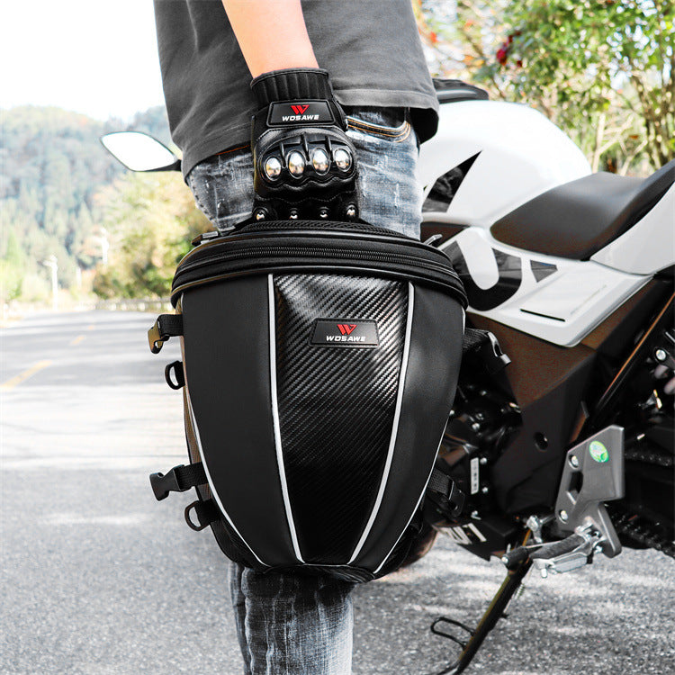 5-in-1 Umrüstbare Motorradtasche – Tank, Heck, Seite, Schulter, Umhängetasche | PU-Leder