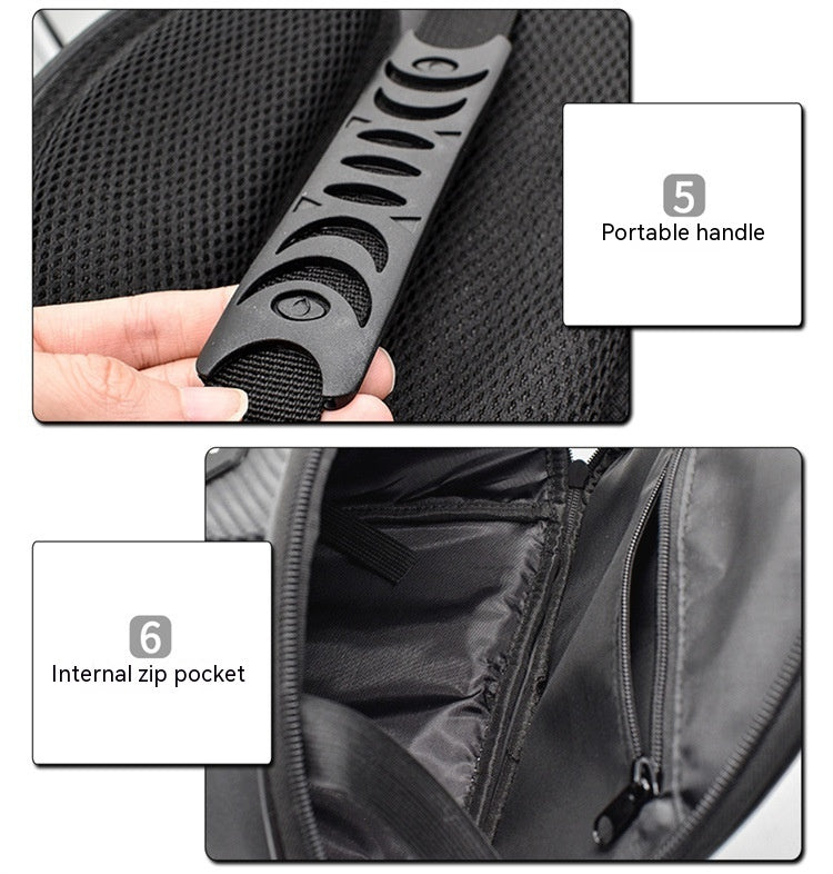 5-in-1 Umrüstbare Motorradtasche – Tank, Heck, Seite, Schulter, Umhängetasche | PU-Leder