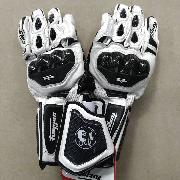 Carbon Fiber Motorcycle Gloves – All-Season, Touch Screen Compatible, Impact Protection