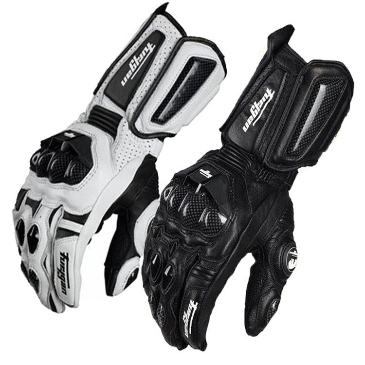 Carbon Fiber Motorcycle Gloves – All-Season, Touch Screen Compatible, Impact Protection
