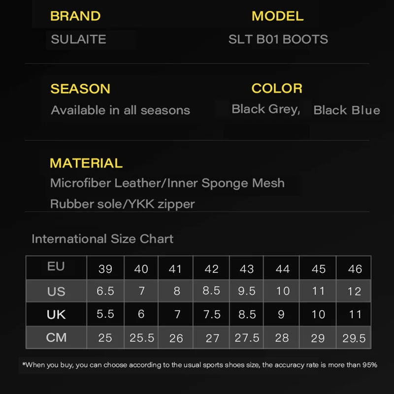 Breathable Motorcycle Riding Boots with Shift Pad - product image 6