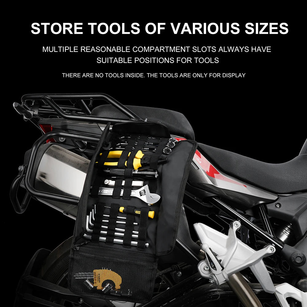 Rhinowalk MT103 motorcycle tool roll with tools