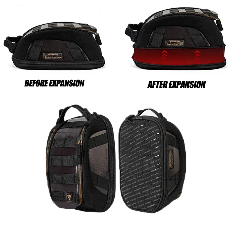 Expandable Magnetic Motorcycle Tank Bag 3-5L - product image 3