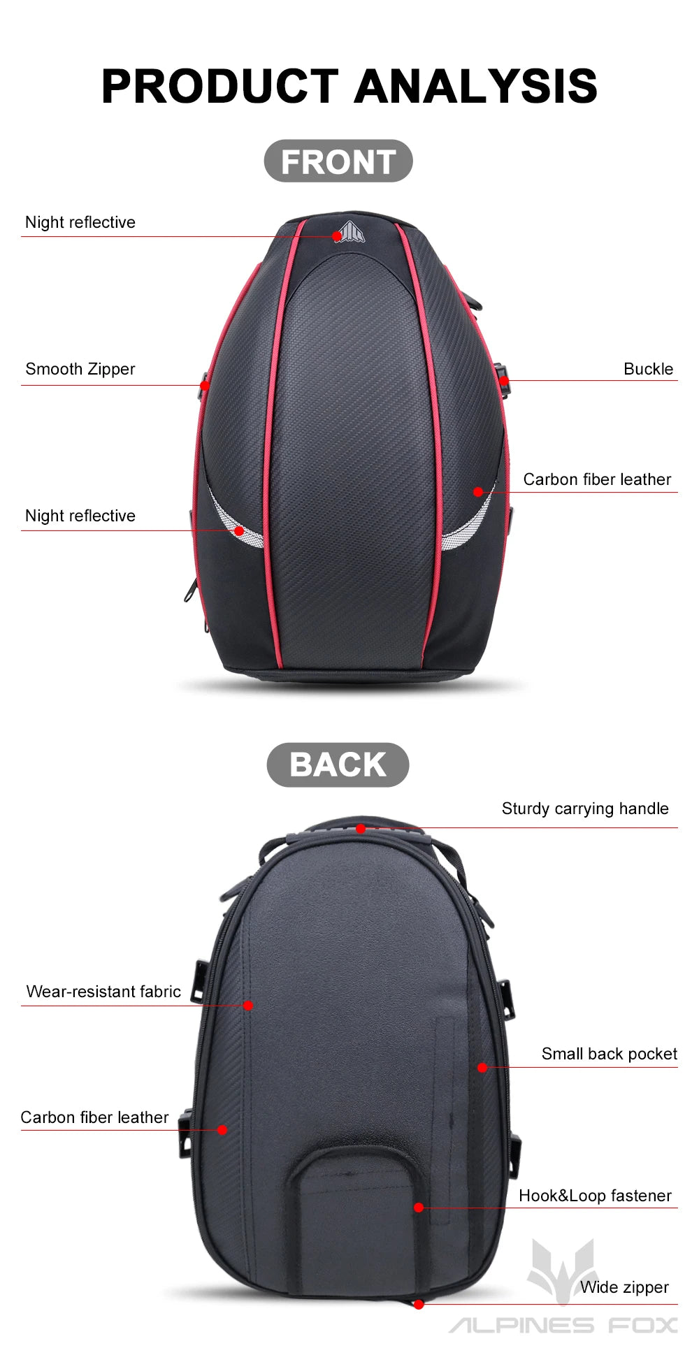 LAICO BEAR Motorcycle Tail Bag LA-0101 - product image 18