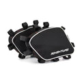 Motorcycle crash bar storage bag for adventure bike