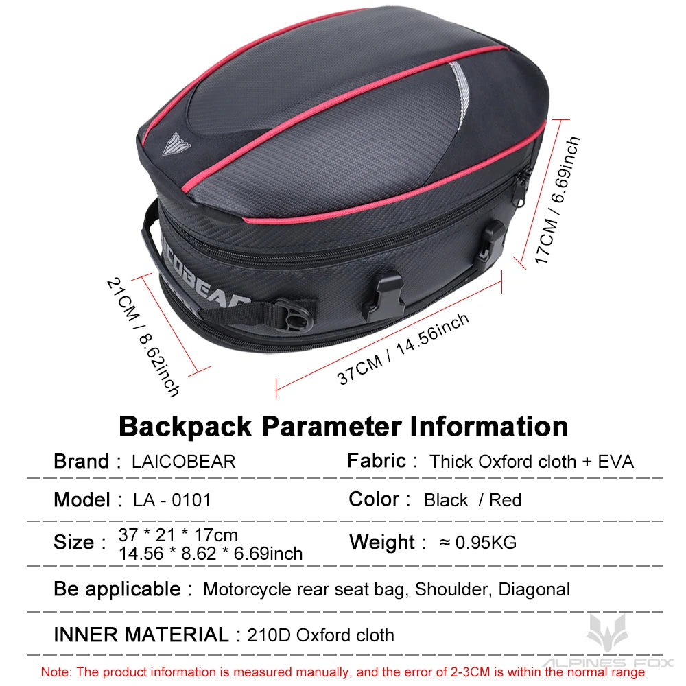 LAICO BEAR Motorcycle Tail Bag LA-0101 - product image 2