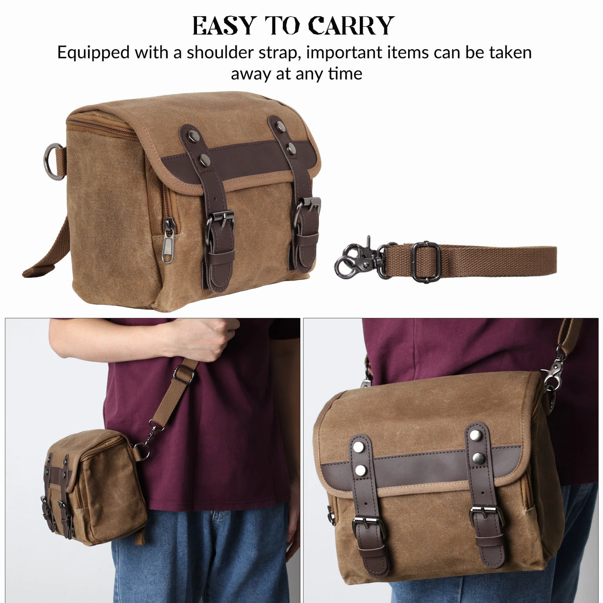 Waxed Canvas Motorcycle Saddle Bag - product image 5