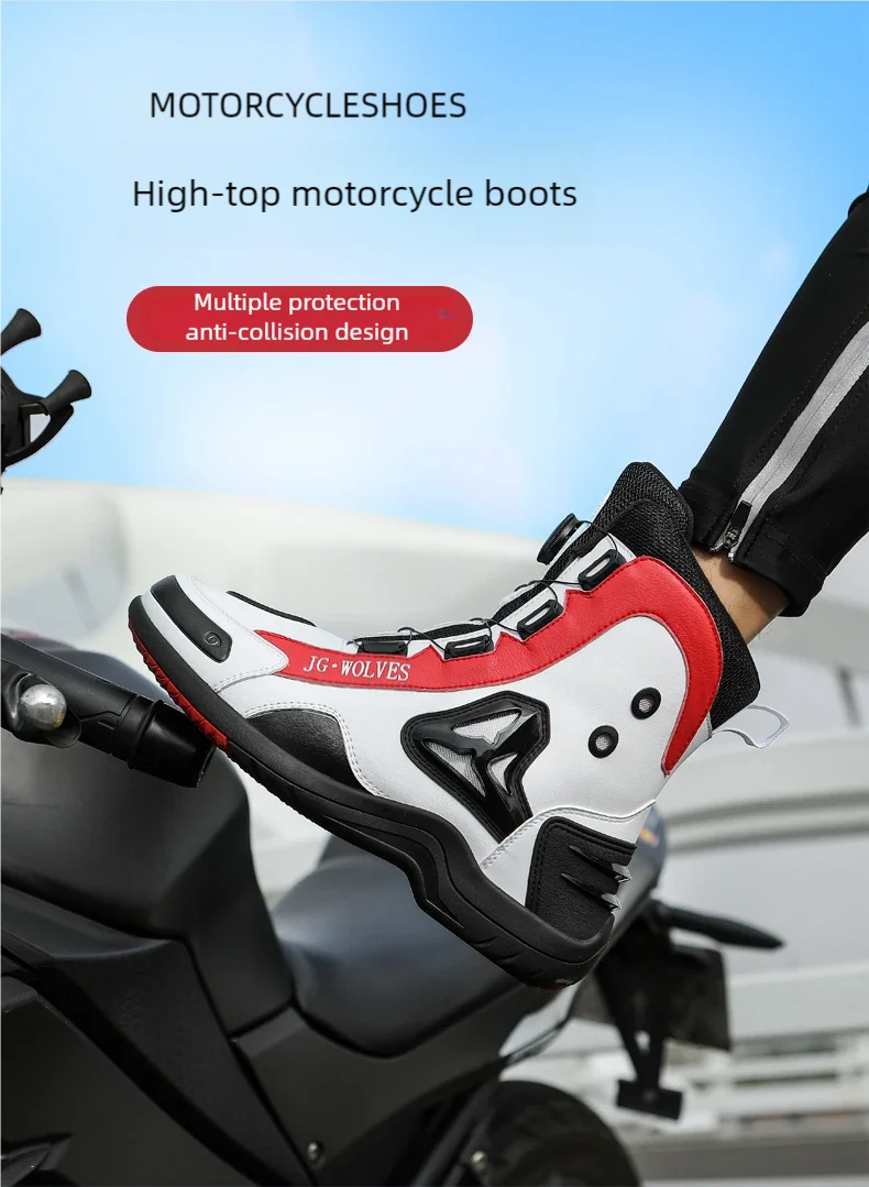 High-Top All-Season Motorcycle Riding Boots - product image 12