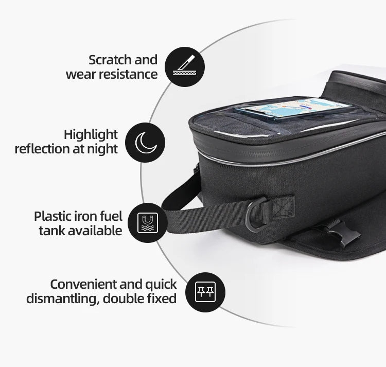 Motorcycle Tank Bag with Touchscreen Phone Window - product image 13
