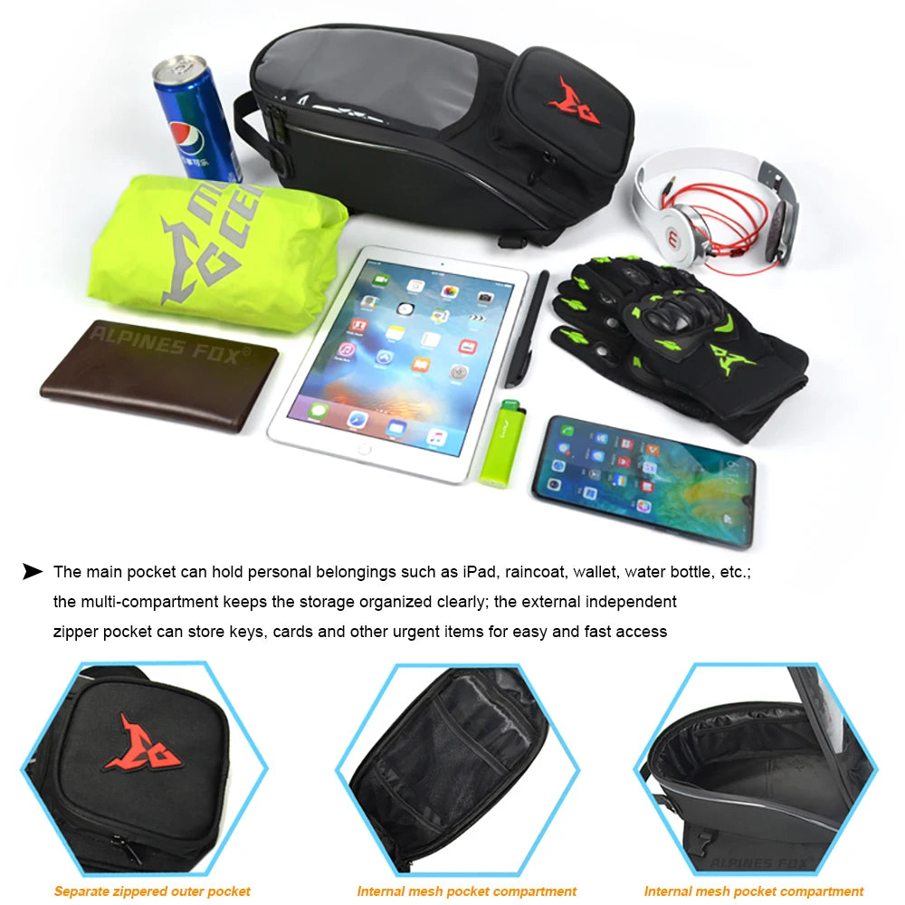 Motorcycle Tank Bag with Touchscreen Phone Window - product image 5