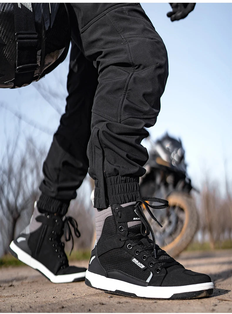 Breathable Motorcycle Riding Boots with Shift Pad - product image 21