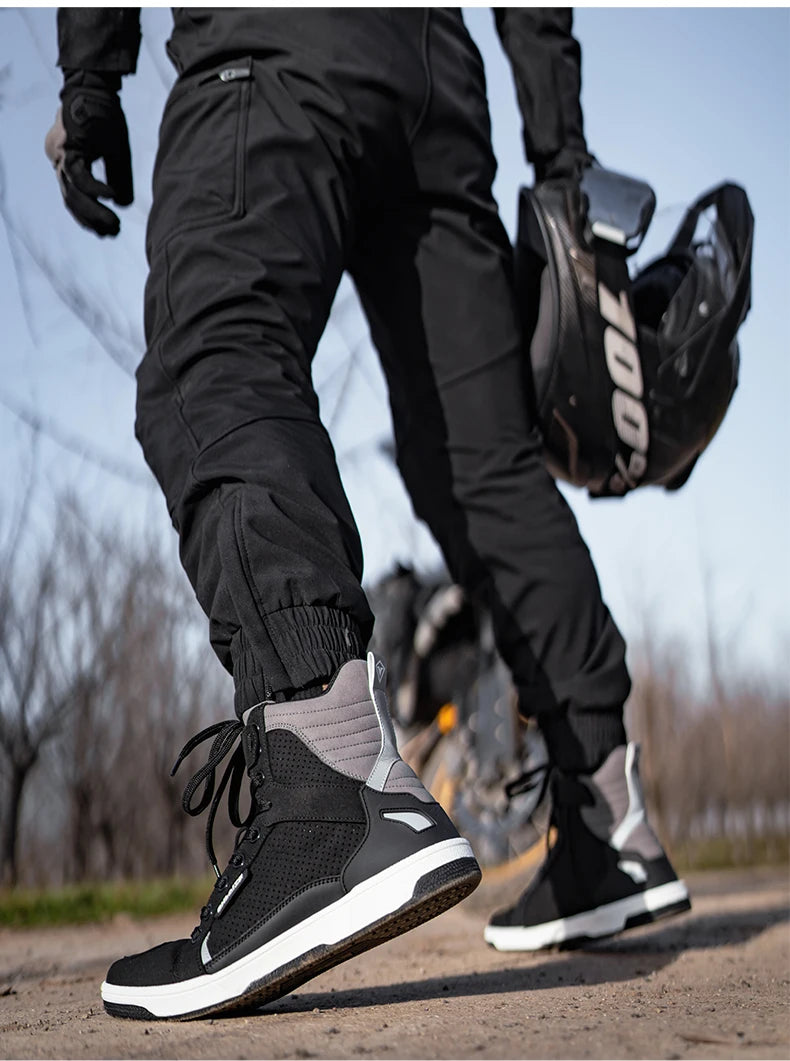 Breathable Motorcycle Riding Boots with Shift Pad - product image 22