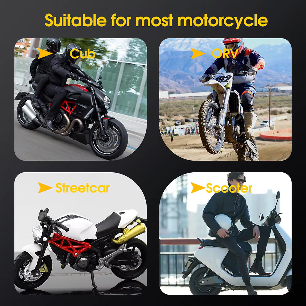 Motorrad TPMS 2 Sensoren Bluetooth 4.0 5.0 Reifendrucküberwachungssystem Pit Bike Reifenprüfer Diagnose-Set Motorrad Zubehör