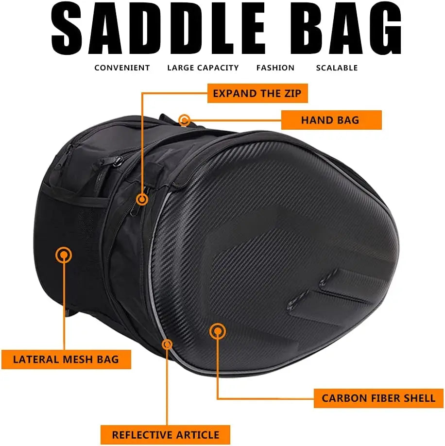 Motorcycle Pannier Saddle Bags 36-58L Pair - product image 2