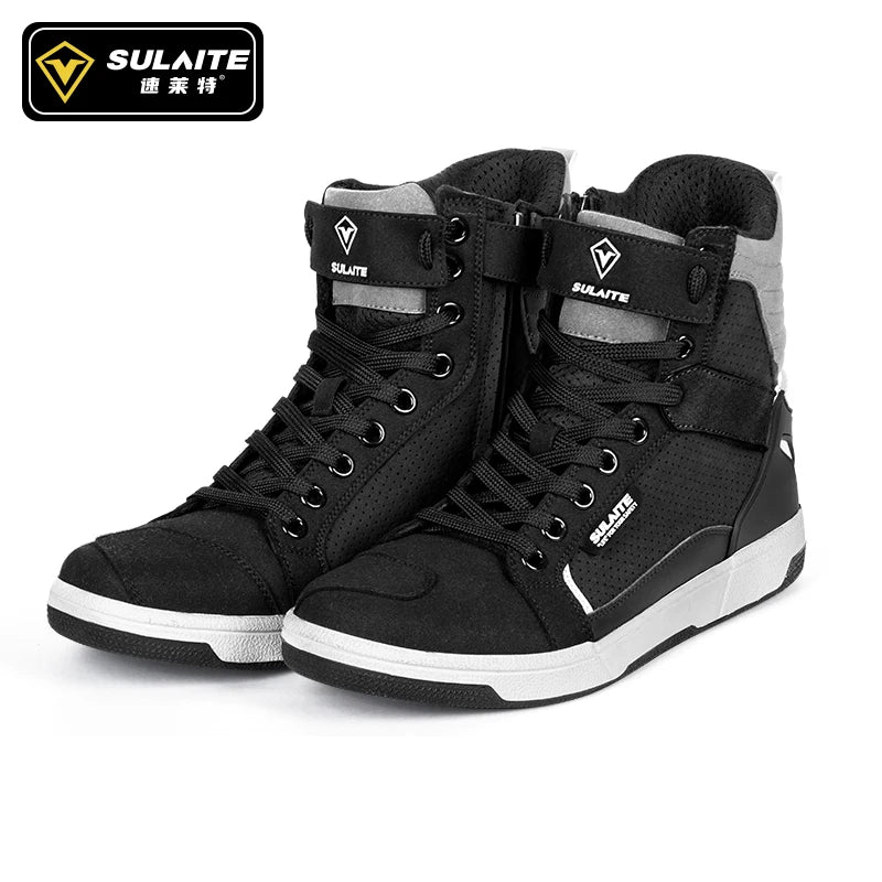 Breathable Motorcycle Riding Boots with Shift Pad - product image 7
