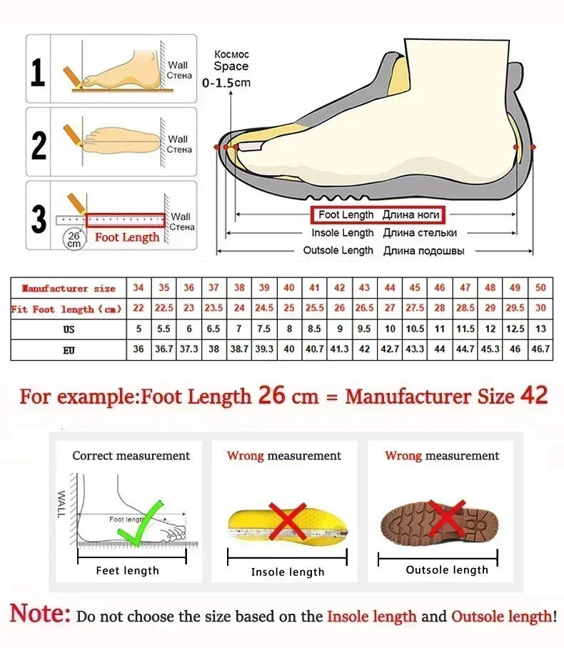 Breathable Motorcycle Riding Boots - Size Guide - product image 11