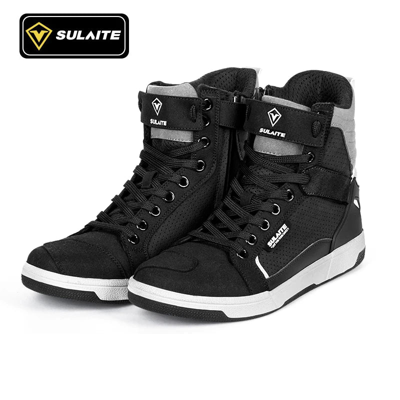 Breathable Motorcycle Riding Boots with Shift Pad - product image 1
