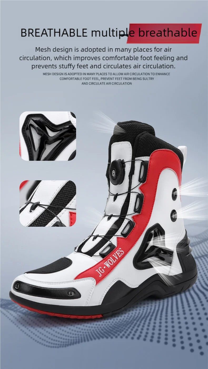 High-Top All-Season Motorcycle Riding Boots - product image 16