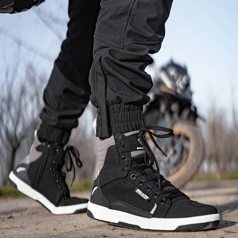 Breathable Motorcycle Riding Boots with Shift Pad - product image 2
