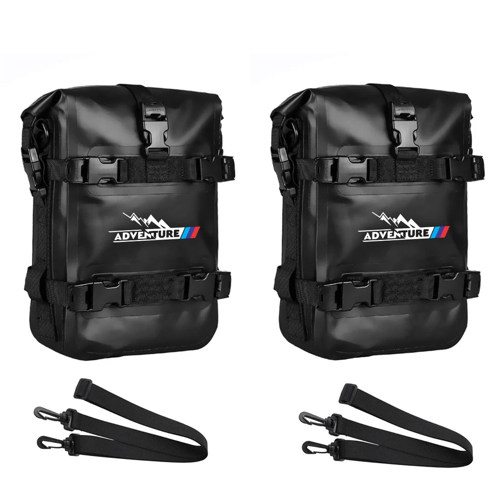 BMW GS motorcycle crash bar bag shoulder strap