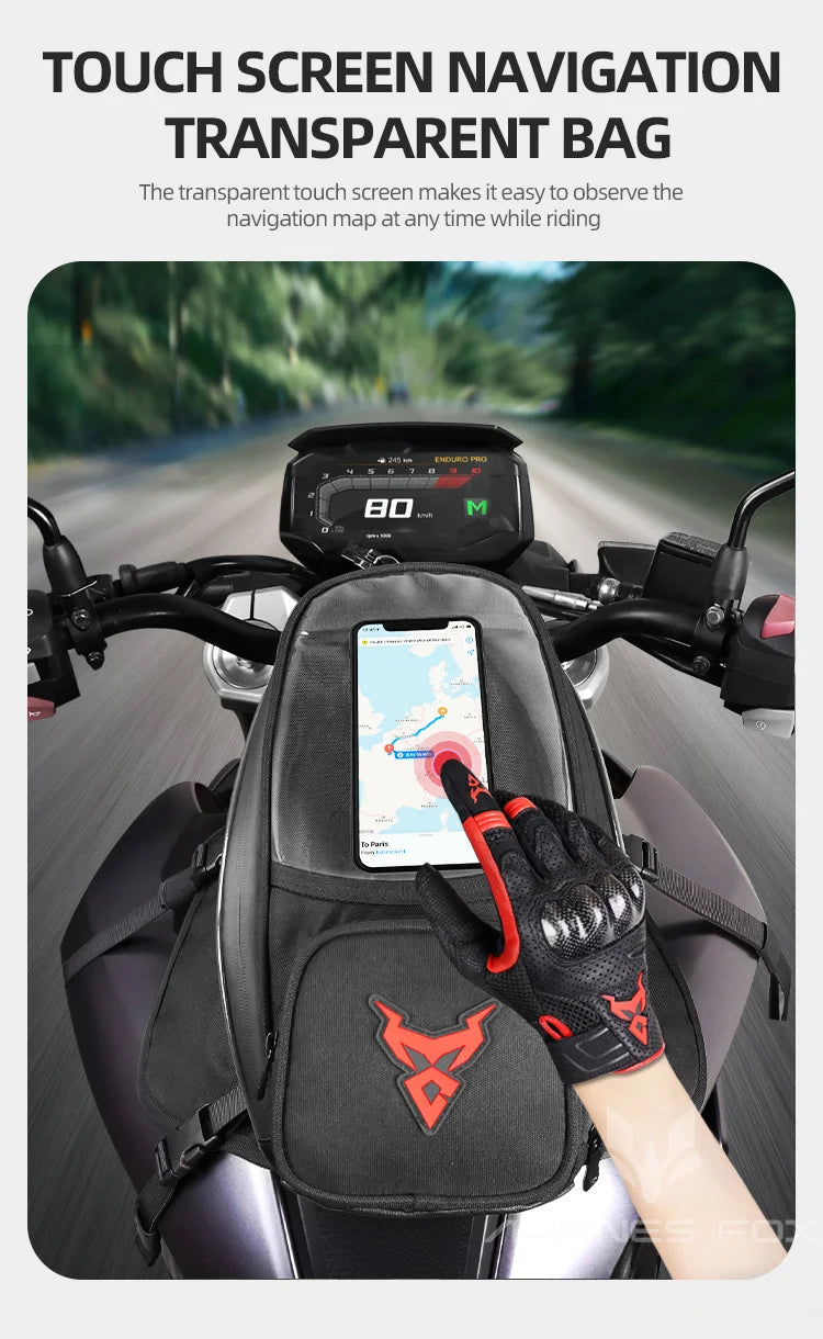 Motorcycle Tank Bag with Touchscreen Phone Window - product image 14