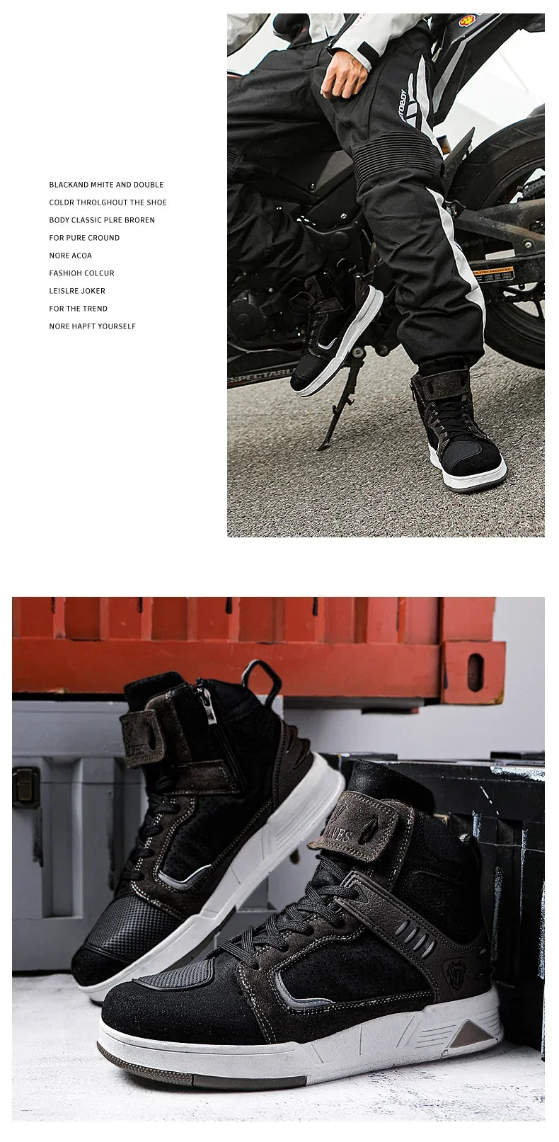 Breathable Motorcycle Riding Boots - Size Guide - product image 38
