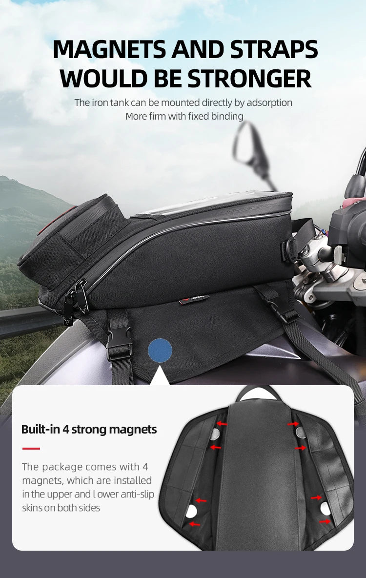 Motorcycle Tank Bag with Touchscreen Phone Window - product image 17