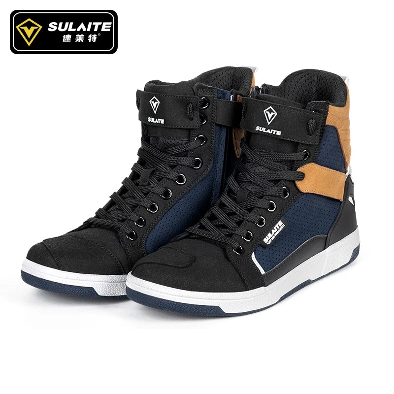 Breathable Motorcycle Riding Boots with Shift Pad - product image 8