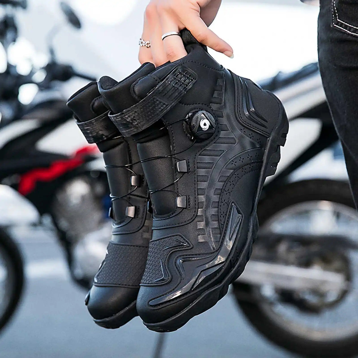 Motocross-Style Motorcycle Riding Boots - product image 1