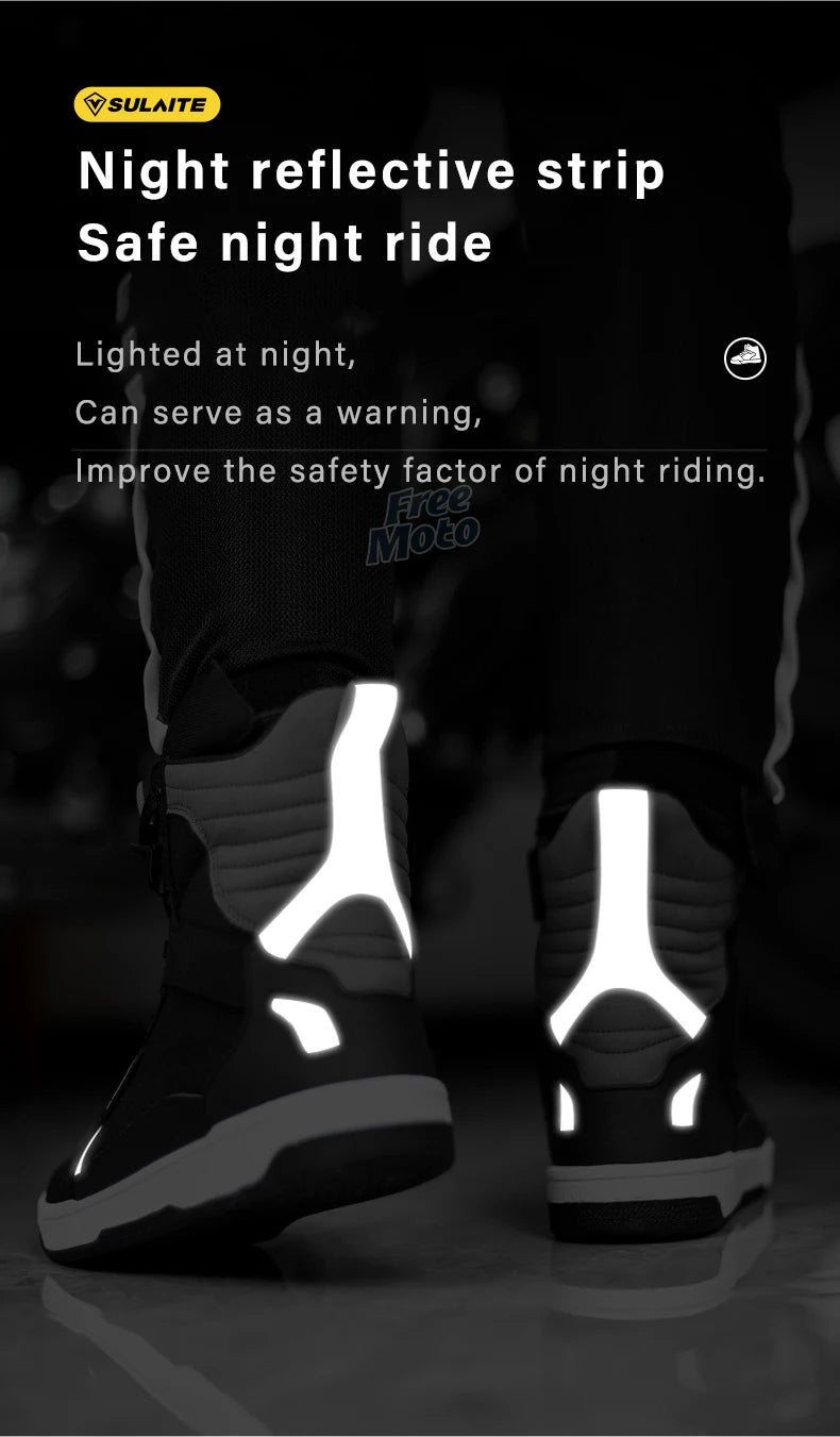 Breathable Motorcycle Riding Boots with Shift Pad - product image 18