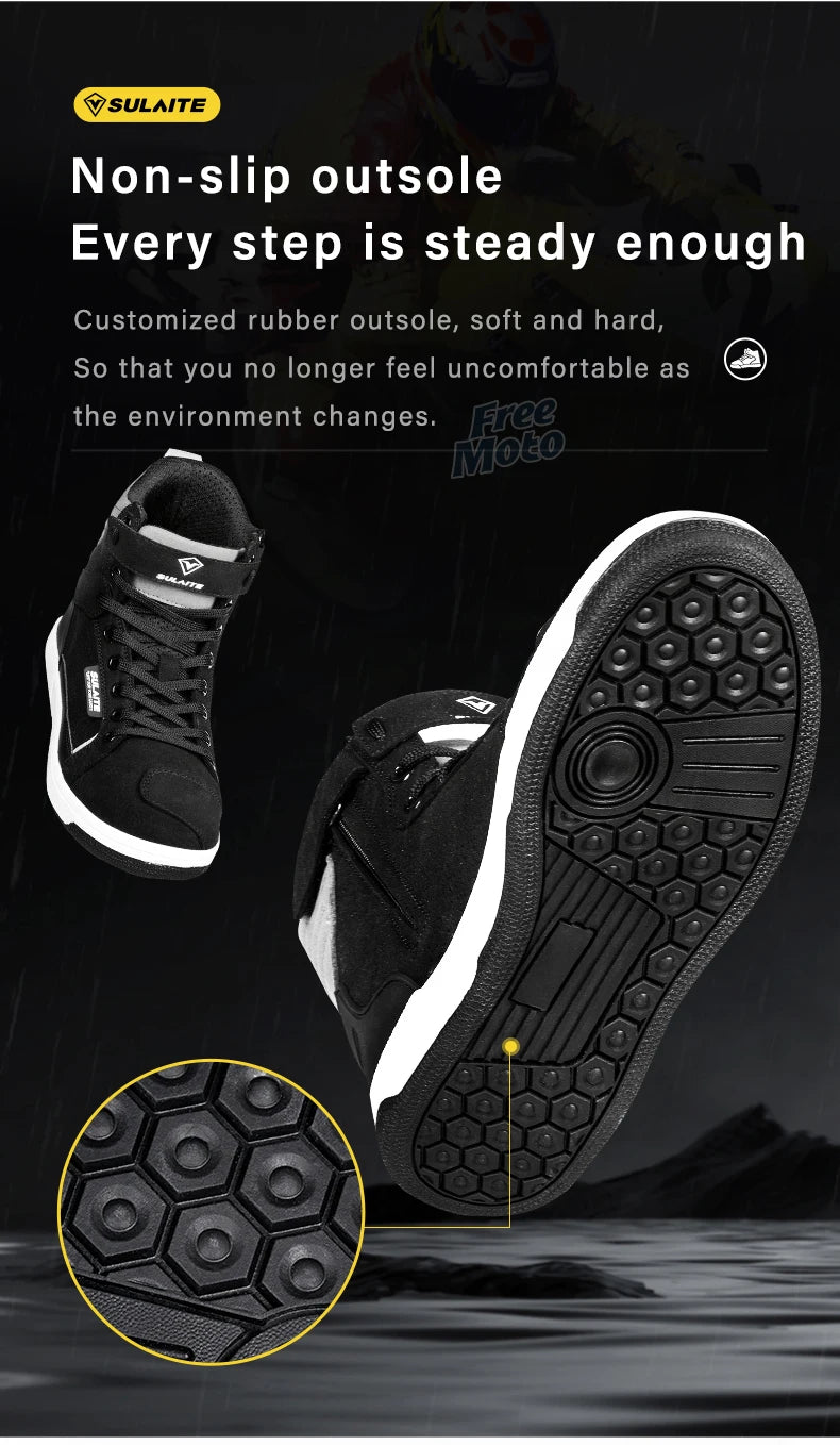 Breathable Motorcycle Riding Boots with Shift Pad - product image 15