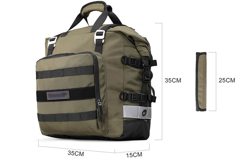 Waterproof 20L Motorcycle Side Bag – Quick Release, Universal Fit